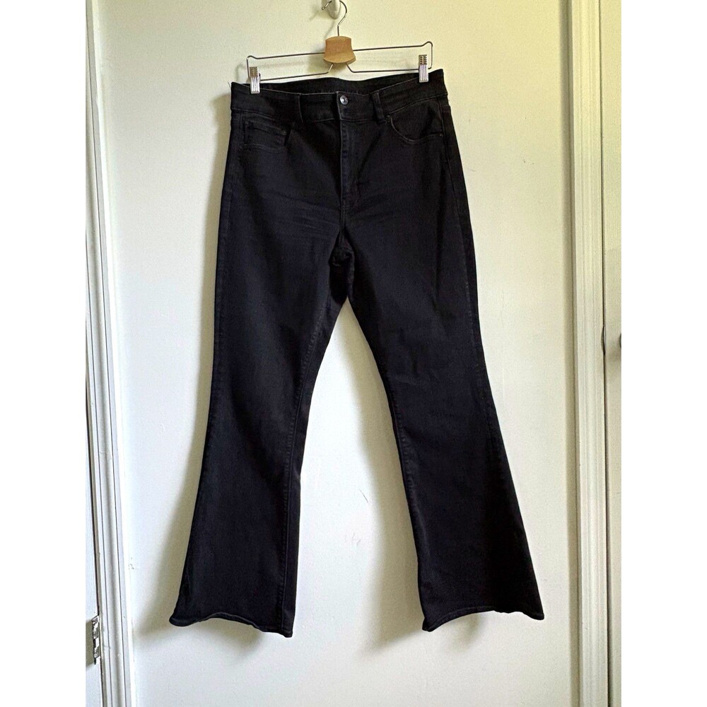 American Eagle next level stretch 14R Bootcut Jeans High Rise Black retro indie
